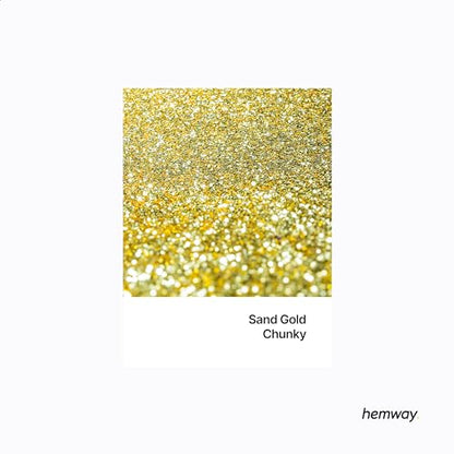 Resin Glitter Sand Gold 100g Chunky Polyurethane & Epoxy Glitter (3.5274 Ounce)