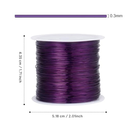 328FT 28 Gauge Jewelry Wire for Jewelry Making Copper Metal Wire for Crafts (328 Foot)