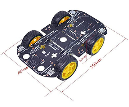 Robot Chassis 4WD Robot Car Smart Chassis Kit with 4 TT Motor for Arduino
