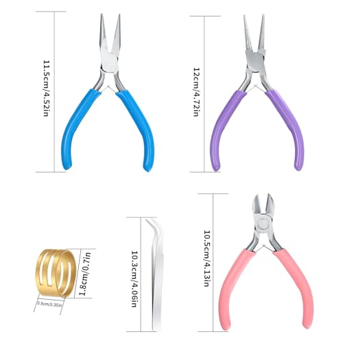 3 Pcs Pliers for Jewelry Making