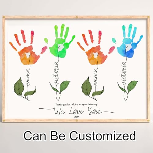 Flower Handprints Mother’s Day Handprint Art DIY Kit