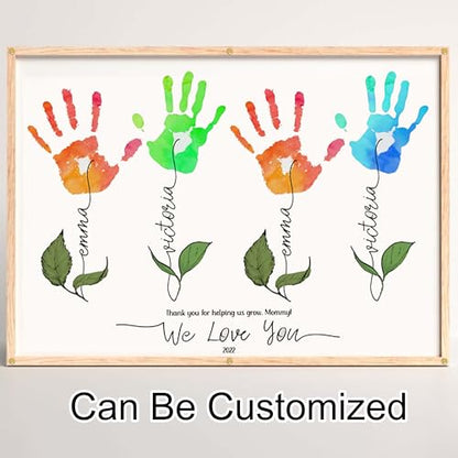 Flower Handprints Mother’s Day Handprint Art DIY Kit