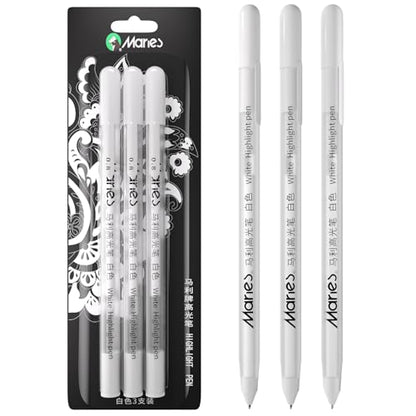 White Gel Pen Set (3 Count)