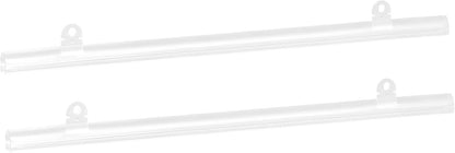 MECCANIXITY PVC Poster Hanger Strip 35cm/14inch Clear with Clips, 4 Set