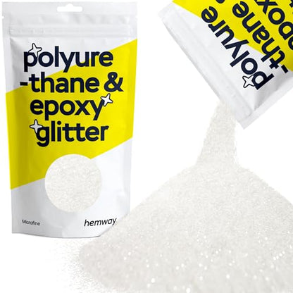 Resin Glitter White Iridescent 100g Microfine (3.5274 Ounce)