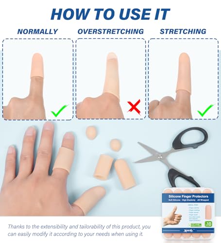 Gel Finger Cots Protectors (10 Count)