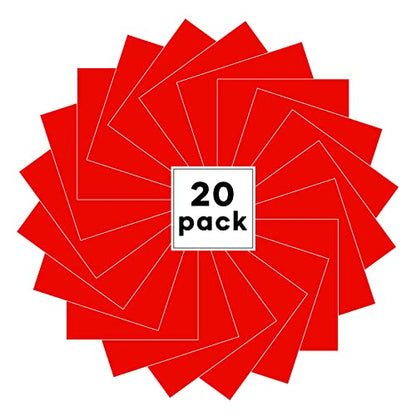 Red Heat Transfer Vinyl (20 Count)