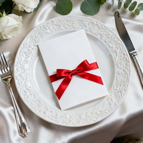 5 8 Inch 100 Yards Satin Ribbon Red (300 Foot)