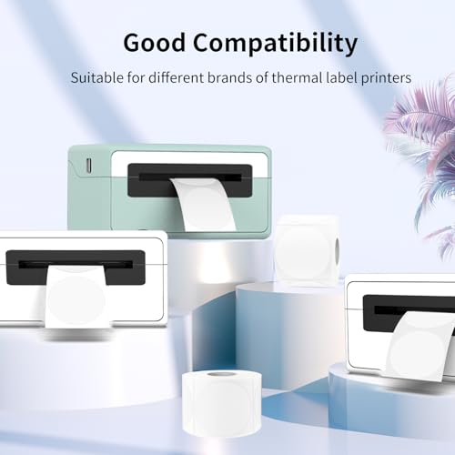 Round Transparent Thermal Label Stickers