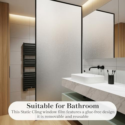 Frosted Glass Window Privacy Film with Tools