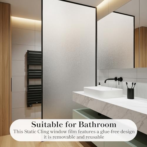 Frosted Glass Window Privacy Film with Tools (19.34 Sq Ft)