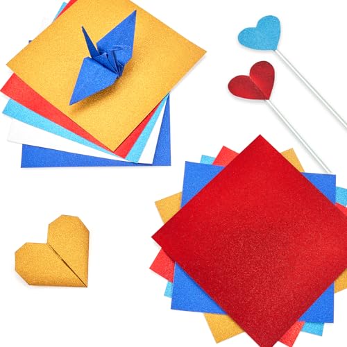 Classic Glitter Origami Paper (50 Count)