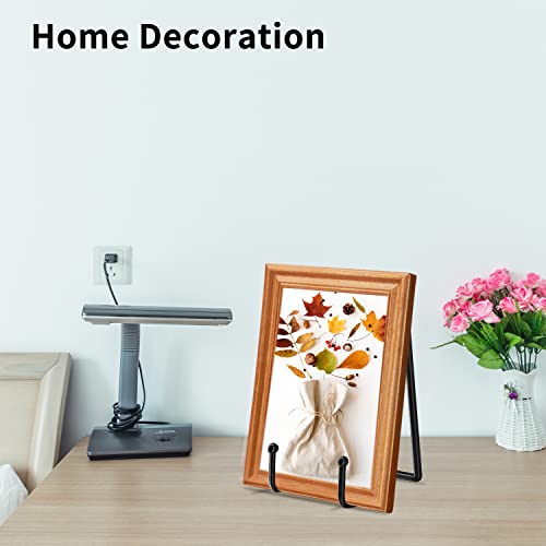 5 Pack 4 inch Display Stands Black Iron Easel for Plate Stand Plate Holder for Picture (5 Count)