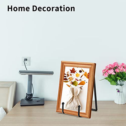 5 Pack 4 inch Display Stands Black Iron Easel for Plate Stand Plate Holder for Picture (5 Count)