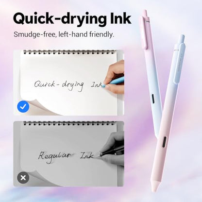 Retractable Gel Ink Pens (8 Count)