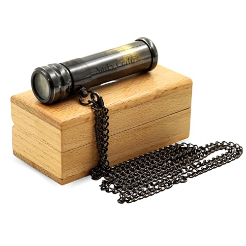 Brass Kaleidoscope with Wooden Box