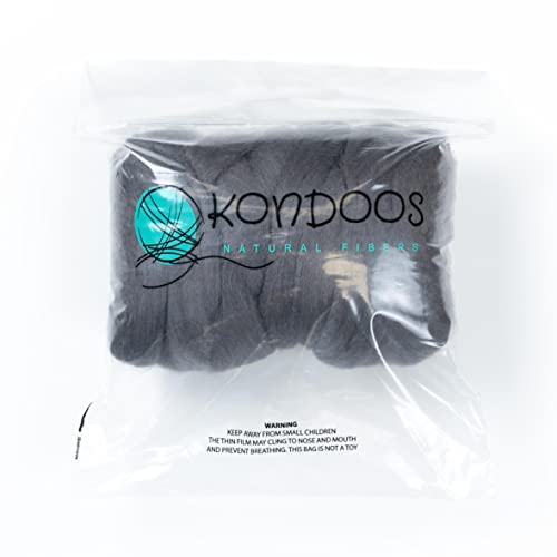 Colored Natural Wool roving (8 Ounce)