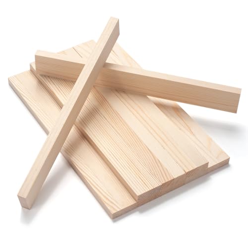 Wood Trim Wooden Strips Slats for Wall (10 Count)
