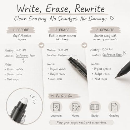 Erasable Gel Pens (24 Count)