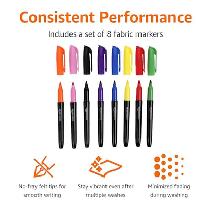 Vibrant Fabric Markers for T (8 Count)