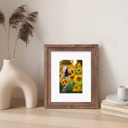 8x10 White Picture Mats with Core Bevel Cut Frame Mattes for 5x7 Pictures