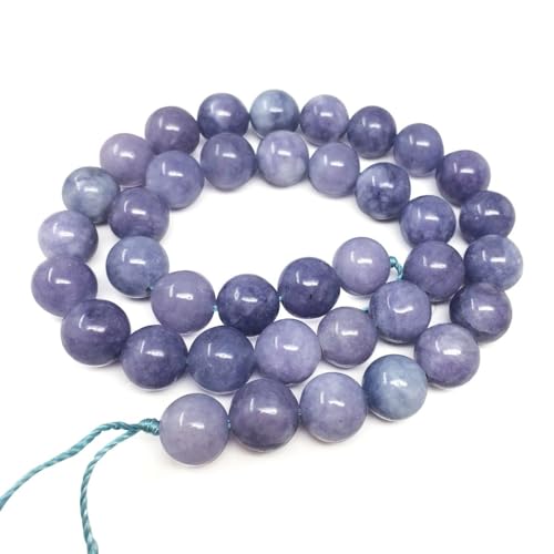 35pcs Adabele Natural Opaque Tanzanite Quartz Gemstone 10mm Round Beads