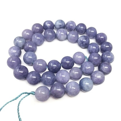 35pcs Adabele Natural Opaque Tanzanite Quartz Gemstone 10mm Round Beads
