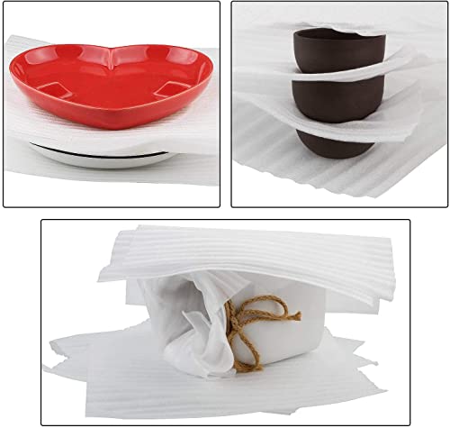 12”x12” Foam Wrap Sheets for Packing Moving Supplies (50 Count)