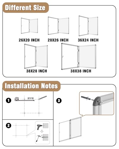 38"x38" Enclosed Bulletin Board