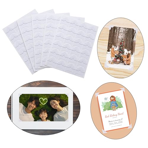 240 Pieces Photo Corners Self Adhesive Photo Corner Stickers
