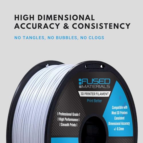 White PLA 3D Printer Filament (35.27 Ounce)