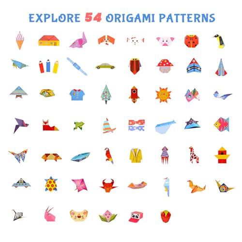 Origami Kit for Kids Ages 5 (116 Sheets)