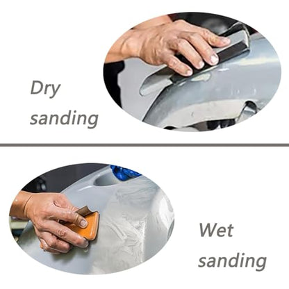 30Pcs 9 x 3.6 Inchs 2000 Grit Wet and Dry Handmade Universal Sanding Sheets