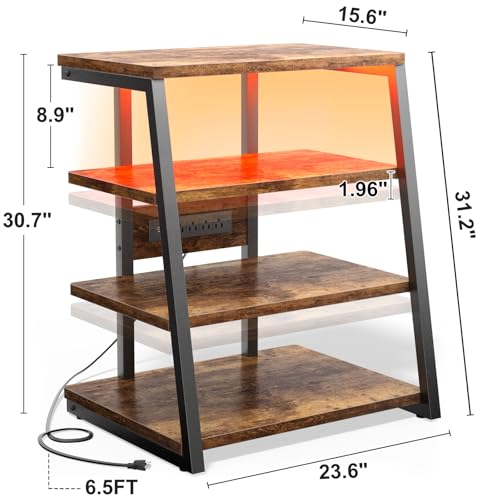 AV Media Stand with Outlets