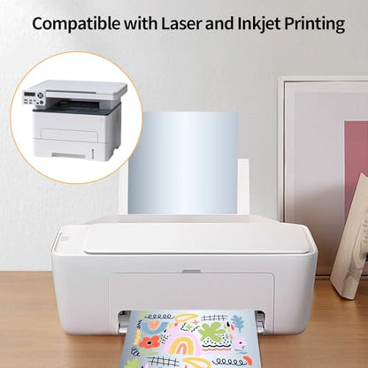 Silver Printable Sticker Paper