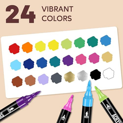 Acrylic Paint Markers (24 Count)