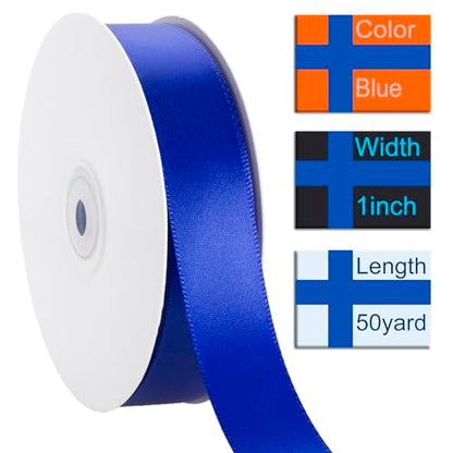 1 Inch Blue Ribbon 50Yards