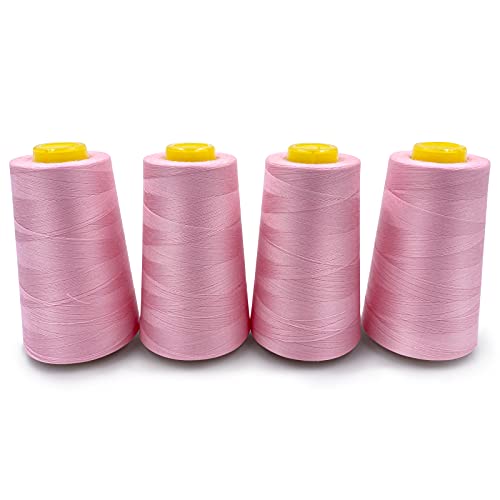 4 Cones of 3000 Yards Each Spool Thread for All Purpose (36000 Foot )