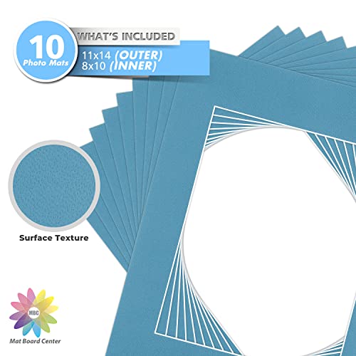 Mat Board Center 10 Pack 11x14 Photo Mats for 8x10 Picture (10 Count)