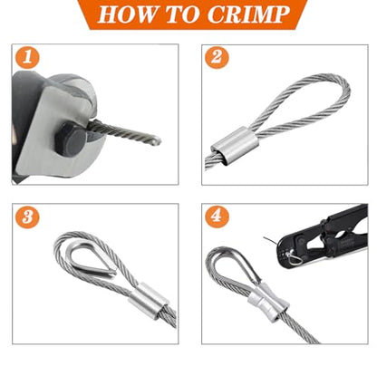 1 8 Inch Stainless Steel Wire Rope Kit