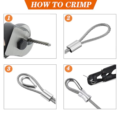 1 8 Inch Stainless Steel Wire Rope Cable Kit