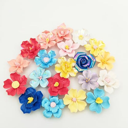 20PCS 3D Flower Ceramic Tiles (20 Count)