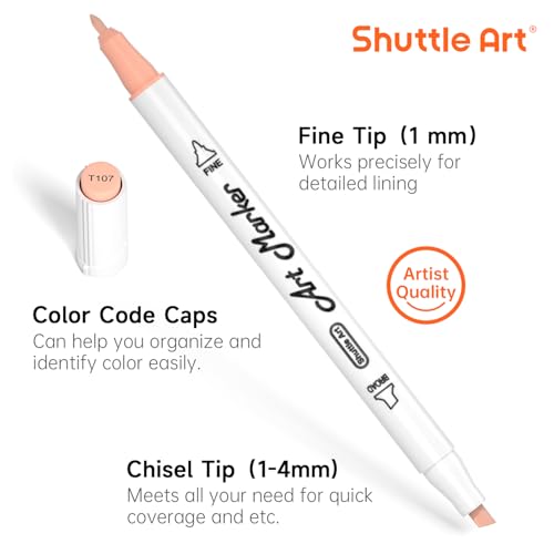 30 Colors Skin Tone&Hair Art Markers (30 Count)