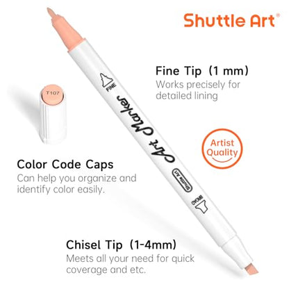 30 Colors Skin Tone&Hair Art Markers (30 Count)