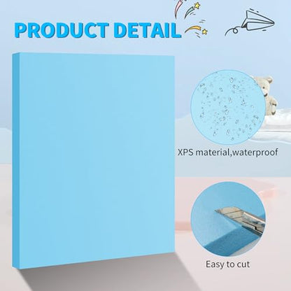 Blue 10 Pack 15x12x0.79 inch Foam Sheets 0.79 Inch Thick