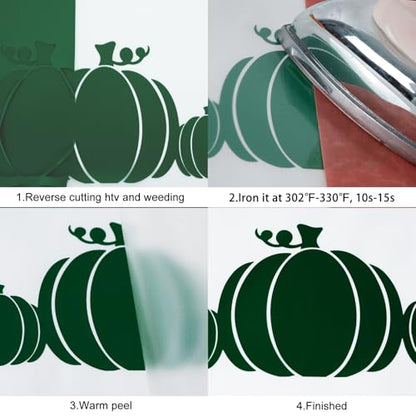 Dark Green HTV Heat Transfer Vinyl Rolls