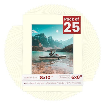 6x8 Mat for 8x10 Frame (25 Count)