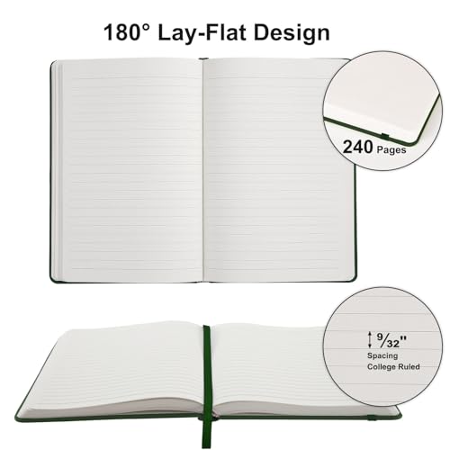 6 Pack Lined Journal Notebooks for Work
