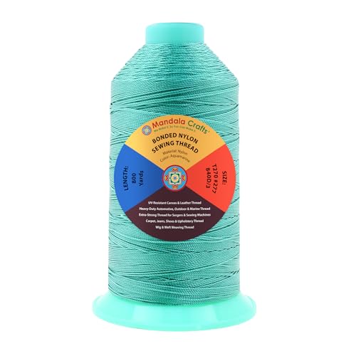 Size 277 840D T270 Aquamarine Bonded Nylon Thread (2400 Foot)