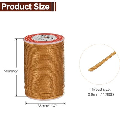 Leather Sewing Waxed Thread 0.8mm 60Yards